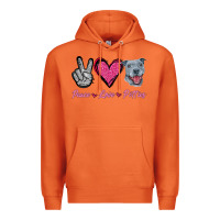Carrot Peace Love Pitties Premium Hoodie - Jasminsmagicworld