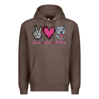 Coffee Peace Love Pitties Premium Hoodie - Jasminsmagicworld