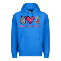 True Royal Peace Love Pitties Premium Hoodie - Jasminsmagicworld