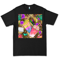 Black school girl coffee cup with leopard seamless pattern bbs Premium Tee - BundleAndBundleShop