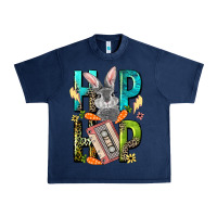 Navy Western hip hop Bunny Easter Day Urban Heavy Tee - LillyAllenDesigns