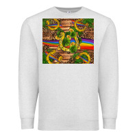 Oatmeal Heather st patricks day horseshoe shamrock rainbow gold Premium Sweatshirt - RanaPortraitStore