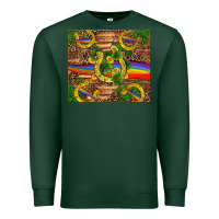 Sports Green st patricks day horseshoe shamrock rainbow gold Premium Sweatshirt - RanaPortraitStore