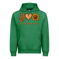 Emerald Peace Love Sunshine Urban Hoodie - Jasminsmagicworld
