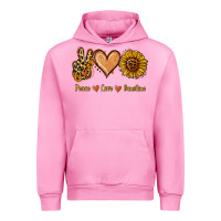 Fuchsia Pink Peace Love Sunshine Urban Hoodie - Jasminsmagicworld