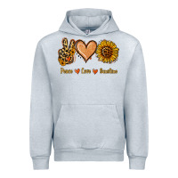 Heather Grey Peace Love Sunshine Urban Hoodie - Jasminsmagicworld
