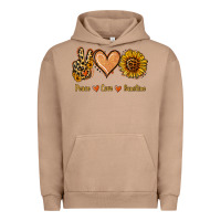 Pigment Burro Peace Love Sunshine Urban Hoodie - Jasminsmagicworld