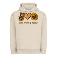 Pigment French Oak Peace Love Sunshine Urban Hoodie - Jasminsmagicworld