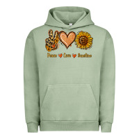 Pigment Oil Green Peace Love Sunshine Urban Hoodie - Jasminsmagicworld
