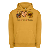 Pigment Peanut Butter Peace Love Sunshine Urban Hoodie - Jasminsmagicworld