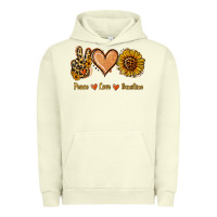 Pigment Pistachio Peace Love Sunshine Urban Hoodie - Jasminsmagicworld