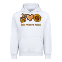 White Peace Love Sunshine Urban Hoodie - Jasminsmagicworld