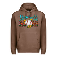 Chestnut western leopard serape wooden sunflowers  turquoise glitter mom baseba Premium Hoodie - Artiststas