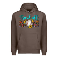 Coffee western leopard serape wooden sunflowers  turquoise glitter mom baseba Premium Hoodie - Artiststas
