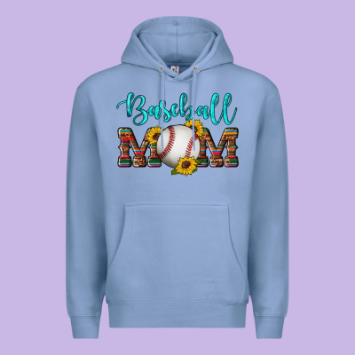 Western Leopard Serape Wooden Sunflowers  Turquoise Glitter Mom Baseba Premium Hoodie Designed By Artiststas