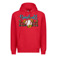 Red western leopard serape wooden sunflowers  turquoise glitter mom baseba Premium Hoodie - Artiststas