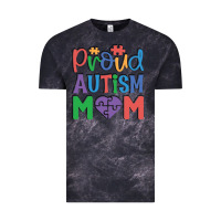 Cloud Black Proud Autism Mom Vintage Tee - CowhideDigitalArt