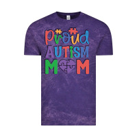 Cloud Purple Proud Autism Mom Vintage Tee - CowhideDigitalArt