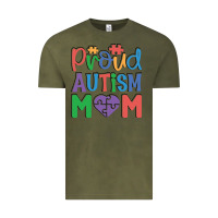 Vintage Olive Proud Autism Mom Vintage Tee - CowhideDigitalArt