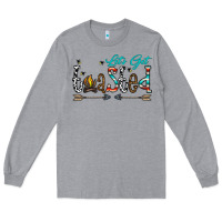 Heather Grey let's get toasted Long Sleeve Tee - CowhideDigitalArt
