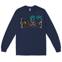 Navy let's get toasted Long Sleeve Tee - CowhideDigitalArt