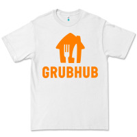 White Grubhub t-shirt Premium Tee - DesigneFamous