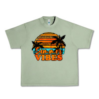 Oil Green Summer Vibes Urban Heavy Tee - Jasminsmagicworld