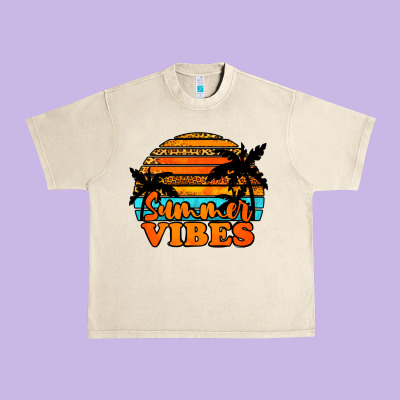 Summer Vibes Urban Heavy Tee Designed By Jasminsmagicworld