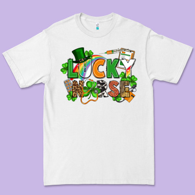 Lucky Nurse St. Patrick's Day Premium Tee Designed By Fadigitalartstudio