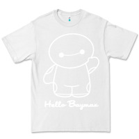White hello baymax Premium Tee - DesigneFamous
