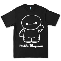 Black hello baymax Premium Tee - DesigneFamous