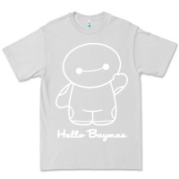 Dove Grey hello baymax Premium Tee - DesigneFamous