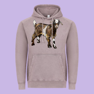Baby Tennessee Fainting Goat Vintage Hoodie Designed By Lillyallendesigns