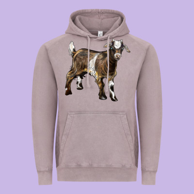 Baby Tennessee Fainting Goat Vintage Hoodie Designed By Lillyallendesigns