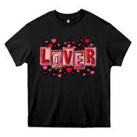 Black Valentine's Day lover Heavy Core Tee - FaDigitalArtStudio