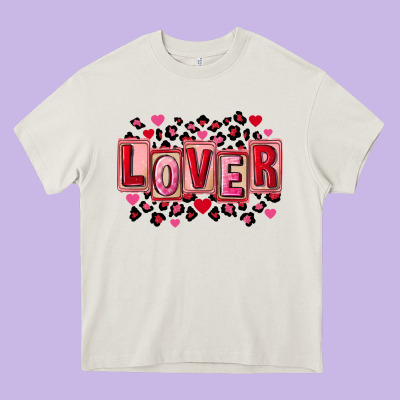 Valentine's Day Lover Heavy Core Tee Designed By Fadigitalartstudio