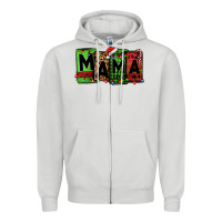 Dove Grey Christmas mama Zipper Hoodie - Jasminsmagicworld
