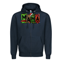 Navy Christmas mama Zipper Hoodie - Jasminsmagicworld