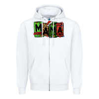 White Christmas mama Zipper Hoodie - Jasminsmagicworld