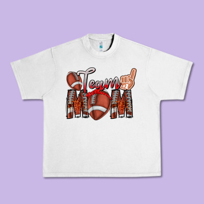 Team Mom Urban Heavy Tee Designed By Cowhidedigitalart