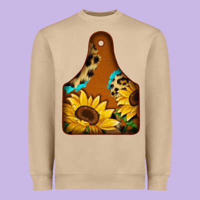 Cowtag Heavyweight Sweatshirt Designed By Jasminsmagicworld