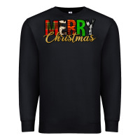 Black merry christmas western Premium Sweatshirt - Jasminsmagicworld