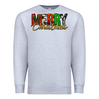 Heather Grey merry christmas western Premium Sweatshirt - Jasminsmagicworld