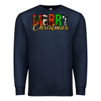 Navy merry christmas western Premium Sweatshirt - Jasminsmagicworld
