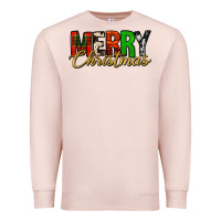 Pale Pink merry christmas western Premium Sweatshirt - Jasminsmagicworld