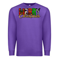 Purple merry christmas western Premium Sweatshirt - Jasminsmagicworld