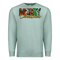 Seafoam merry christmas western Premium Sweatshirt - Jasminsmagicworld