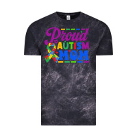Cloud Black Proud Autism Mom Vintage Tee - CowhideDigitalArt