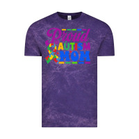 Cloud Purple Proud Autism Mom Vintage Tee - CowhideDigitalArt