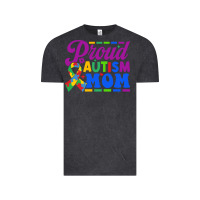Vintage Black Proud Autism Mom Vintage Tee - CowhideDigitalArt